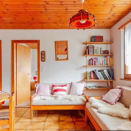 Gemütliche Wohnung mit Traumaussicht! Albinen Exterior foto